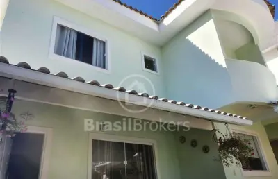 Casa de condomínio à venda com 173,00m² e 3 quartos em jacarepaguá, rio de janeiro - rj