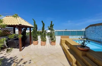 Cobertura duplex à venda com 358,00m² e 4 quartos em recreio dos bandeirantes, rio de janeiro - rj