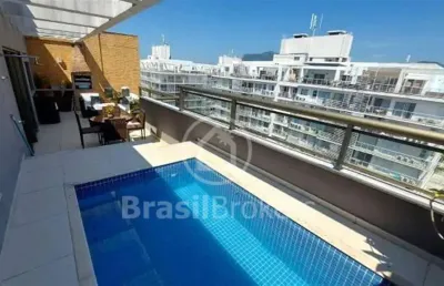 Cobertura duplex à venda com 164,00m² e 4 quartos em recreio dos bandeirantes, rio de janeiro - rj