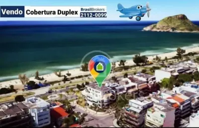 Cobertura duplex à venda com 396,00m² e 3 quartos em recreio dos bandeirantes, rio de janeiro - rj
