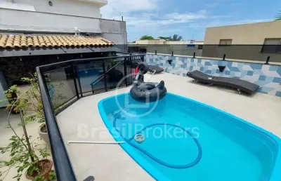 Cobertura à venda com 300,00m² e 3 quartos em recreio dos bandeirantes, rio de janeiro - rj