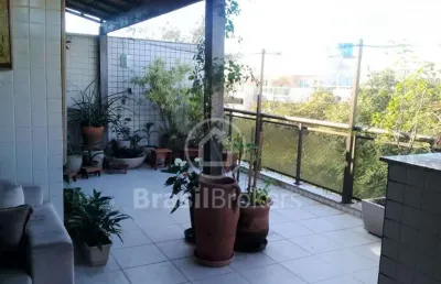 Cobertura à venda com 189,00m² e 3 quartos em recreio dos bandeirantes, rio de janeiro - rj