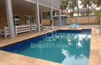 Casa de condomínio à venda com 637,00m² e 5 quartos em recreio dos bandeirantes, rio de janeiro - rj