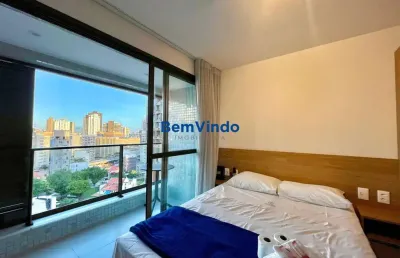 Apartamento mobiliado com vista mar e infraestrutura completa!