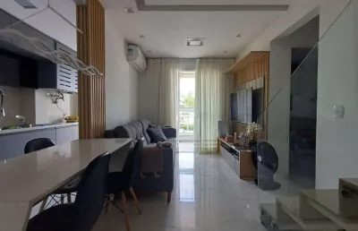 Cobertura com 3 dormitórios à venda, 125 m² por r$ 750.000,00 - campo grande - rio de janeiro/rj
