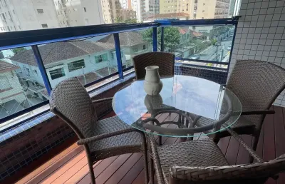 Apartamento com 3 dormitórios à venda, 160 m² ponta da praia, santos