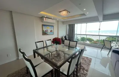 Apart. de 172 m2 frente mar 2 suít. + 1 dorm, vaga privativa em baln. camboriú