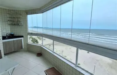 Excelente apartamento vista mar com 2 dormitórios no bairro maracanã em praia grande!