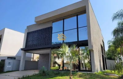 Casa nova com 4 suite, localizada no condominio fechado alphaville ii