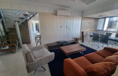 Cobertura completa, 02 dormitórios, churrasqueira, piscina e 2 vagas individuais