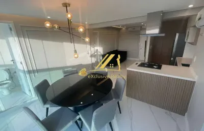 Quarto e sala, 59m2, finamente decorado com lavabo e mobiliado, 1 vaga de garagem.celebration garibaldi. 1 vaga de garagem + depósito. andar bem alto.
