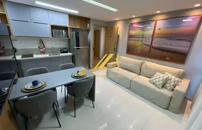 House barra. apartamento debruçado para o mar, literalmente na av. oceânica, com vista total, finamente decorado e mobiliado. 44,56m2, com fechadura e