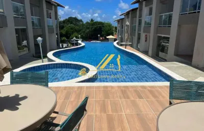 Village em imbassaí com garden, 65m2, 2 suítes, cozinha americana. 2 vagas de garagem. condomínio com piscina e churrasqueira! novo, ótima localização