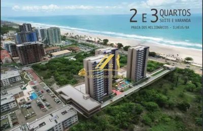 Vog amado, apartamento 3 quartos, 1 suíte com varanda em ilhéus, na praia dos milionários! total infraestrutura de lazer em frente ao mar! incrível