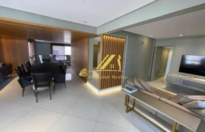 Apartamento com decoração e móveis de alto luxo (porteira fechada). condomínio palazzio castel roseto, 286m2. 3 suítes, a master com closet, 4 vagas