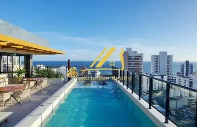 Blue barra, quarto e sala pronto para morar! 29m2, vaga de garagem! prédio boutique com total infraestrutura de lazer! perto da praia, shopping barra