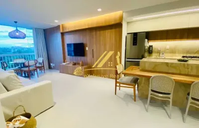 Village dos ipês, praia do forte: finamente decorado e mobiliado , 2 quartos, 81m2. andar superior! condo com total infra, perto da praia!