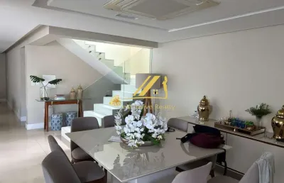 Casa em alphaville 2. toda mobiliada. 4/4 sendo 3 suítes podendo reverter para 4 suítes dependência completa