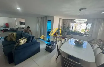 Condomínio mansão felix: apartamento na pituba, 4 quartos, 2 suítes com lavabo, varanda, dependência completa. andar alto. 2 vagas de garagem. visite