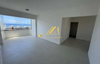 Apartamento 3 quartos, 1 suíte vista mar, andar alto, na pituba. 116m2. condo costa do sol. recém reformado, com armários novos, 2 vagas soltas.