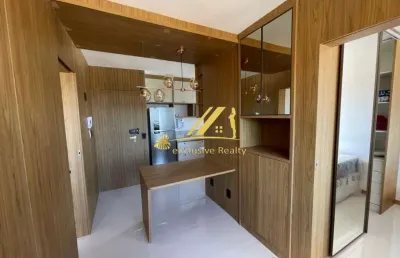 House federação - apartamento para aluguel 2 suítes mobiliado, andar alto com vista mar, 1 vaga de garagem! prédio novo com infraestrutura de lazer!