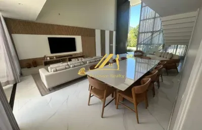 Casa no condomínio buscaville, em busca vida. 624m2, 4 suítes, com piscina, churrasqueira! bem decorada e mobiliada!condomínio com ótima infra de laz