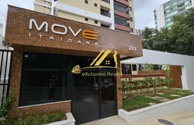 Move itaigara - apartamento de 2 quartos com suíte, lavabo e varanda no melhor do itaigara! a 300m do shopping itaigara. ótima infraestrutura de lazer