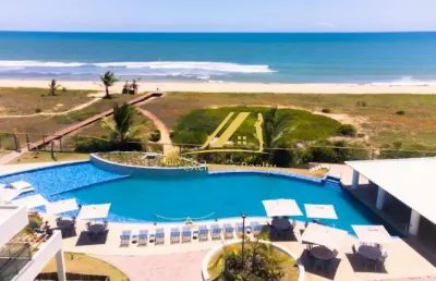 Unique beach house, apartamento 3 quartos, 1 suíte com varanda, 81m2, literalmente beira mar, em itacimirim! lindíssimo! ótimo para investir ou curtir