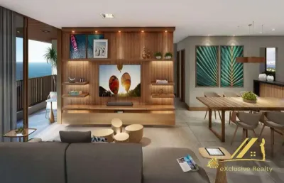 Pedra do sal residence - apartamento 3 quartos sendo 2 suítes em itapuã. 96,71m2. a 50m do mar.