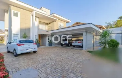 Casa em condomínio fechado com 6 quartos para alugar na rua estella maria dos santos, 243, loteamento alphaville campinas, campinas, 412 m2 por r$ 15.000