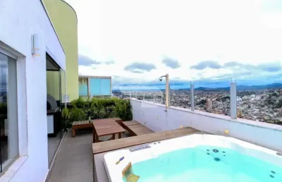 Cobertura com 2 quartos à venda na rua nísio batista de oliveira, 1, são lucas, belo horizonte por r$ 848.000