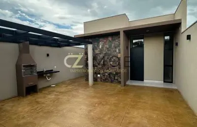 Casa moderna à venda em bonfim paulista | 3 dormitórios com área gourmet e fino acabamento