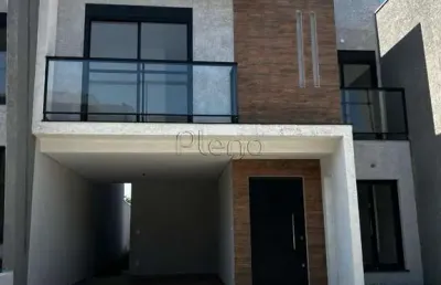 Sobrado à venda em valinhos, chácaras silvania, com 3 suítes, com 144 m², condomínio vila di mônaco