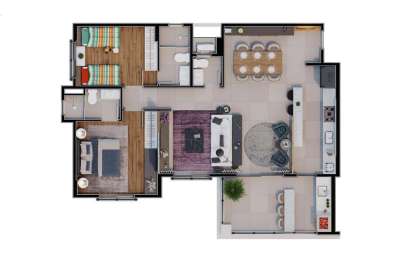 Cobertura à venda em campinas, parque da hípica, com 3 quartos, com 165.8 m²