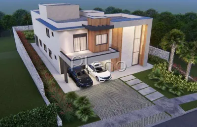 Sobrado à venda em vinhedo, monte alegre, com 4 suítes, com 349 m², residencial campo de toscana