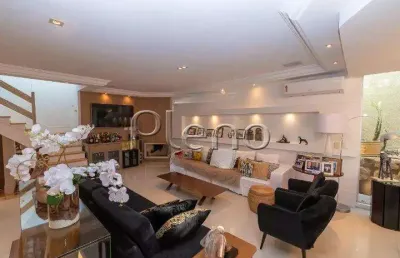 Sobrado à venda em campinas, loteamento alphaville campinas, com 4 suítes, com 489 m²