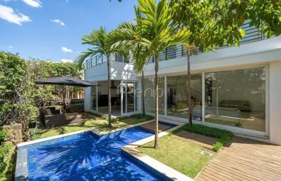 Casa à venda com 4 suítes no alphaville dom pedro, em campinas