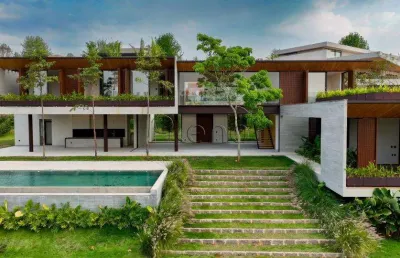 Sobrado à venda em bragança paulista, condomínio quinta da baroneza ii, com 6 suítes, com 1005 m²
