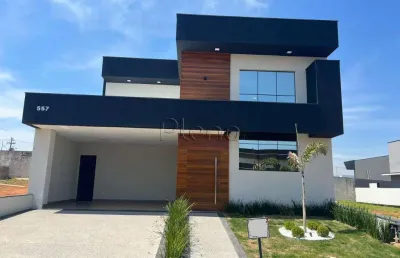 Sobrado à venda em indaiatuba, jardim residencial dona lucilla, com 3 suítes, com 330 m²