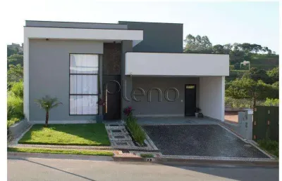 Casa à venda com 3 suítes no condomínio residencial mont'alcino, valinhos.
