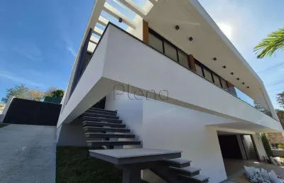 Sobrado à venda com 4 suítes no loteamento alphaville campinas, campinas.