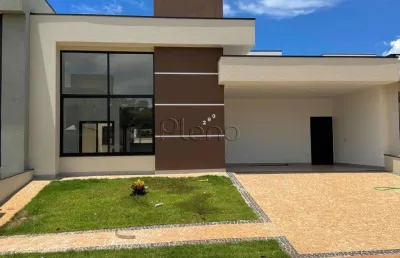 Casa à venda em paulínia, parque brasil 500, com 3 suítes, com 190 m², residencial royal garden