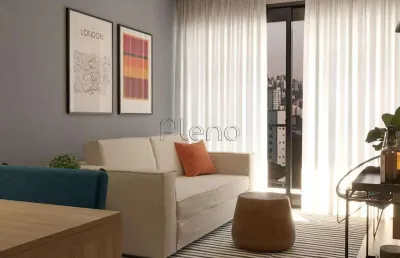 Apartamento à venda em campinas, cambuí, com 1 suíte, com 51 m², condominio edifício limoges