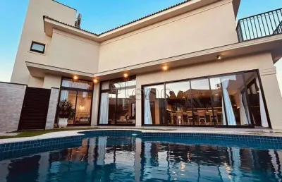 Sobrado à venda em indaiatuba, jardim piemonte, com 3 suítes, com 318 m², jardim piemonte