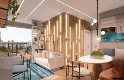 Apartamento à venda em campinas, parque rural fazenda santa cândida, com 2 quartos, com 53 m²
