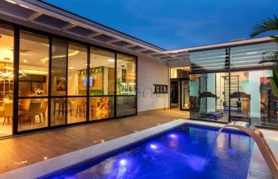 Casa à venda em paulínia, parque brasil 500, com 5 quartos, com 600 m², residencial villa lobos