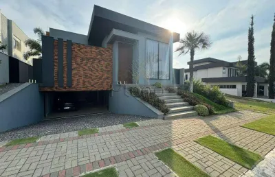 Casa à venda em indaiatuba, vila suíça, com 3 suítes, com 453 m², maison du parc