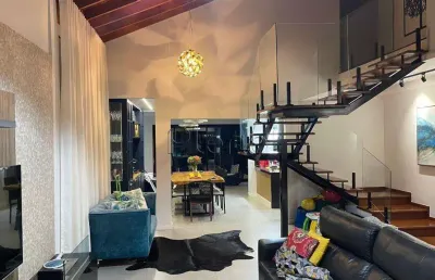 Sobrado à venda em indaiatuba, jardim santa rita, com 4 suítes, com 290 m², condomínio helvétia park