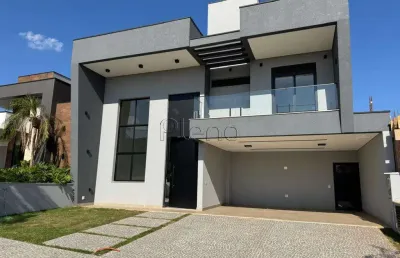 Sobrado à venda em paulínia, parque brasil 500, com 4 suítes, com 281 m², santorini residencial club