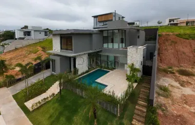Sobrado à venda em indaiatuba, jardim santa rita, com 4 suítes, com 455.83 m², villa dos pinheiros